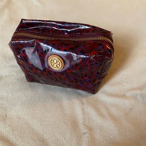 Tory Burch Coated Canvas Cosmetic Bag. Excellent condition.
